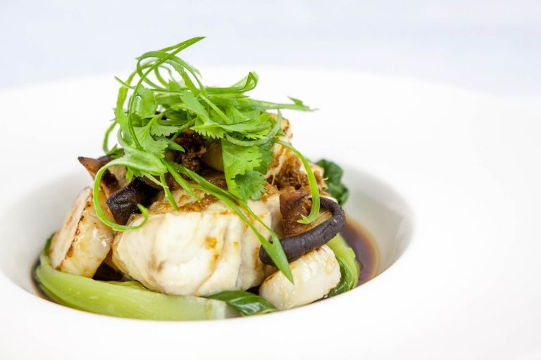 Steamed Grouper with Hervey Bay Scallops