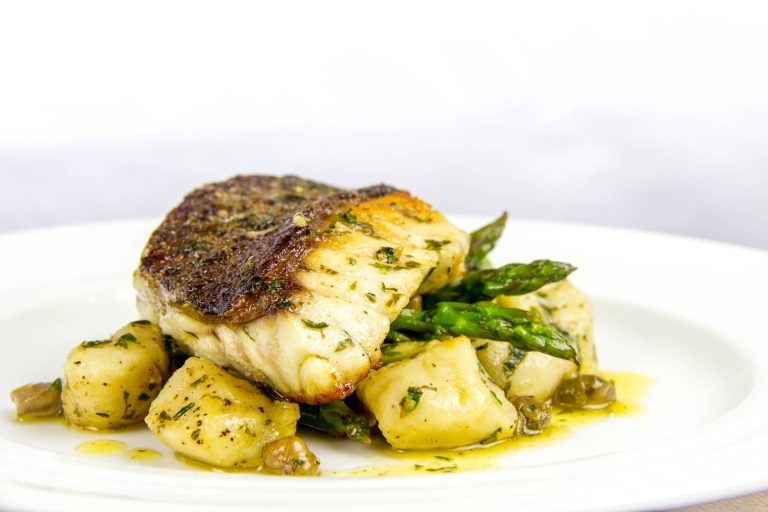 Pan Fried Grouper with Gnocchi
